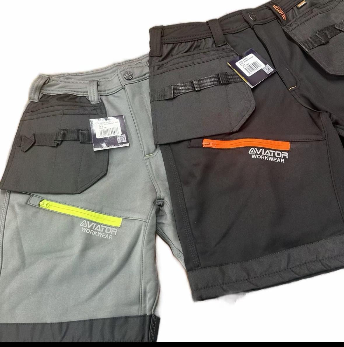 Elasticated Work shorts with holster pockets